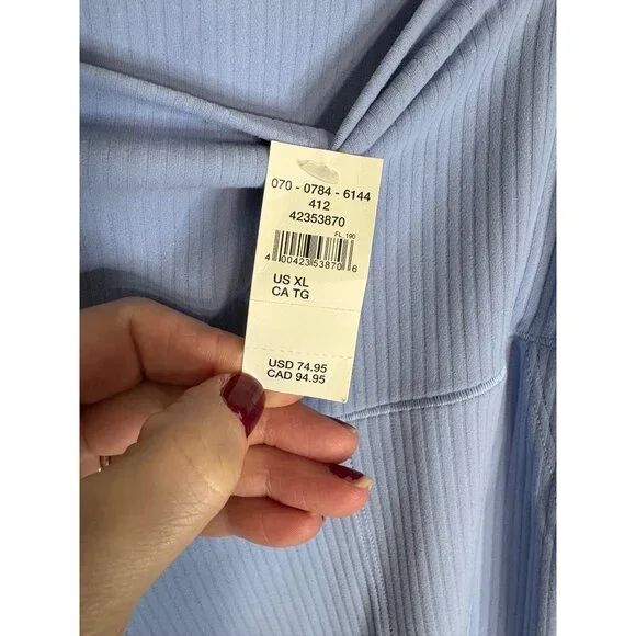 NWT OFFLINE By Aerie Real Me XTRA Ribbed High Waisted Trouser Blue-sz XL - Picture 6 of 12